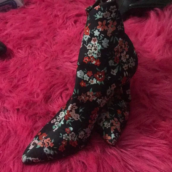 INC International Concepts Shoes Flower Print Booties Poshmark